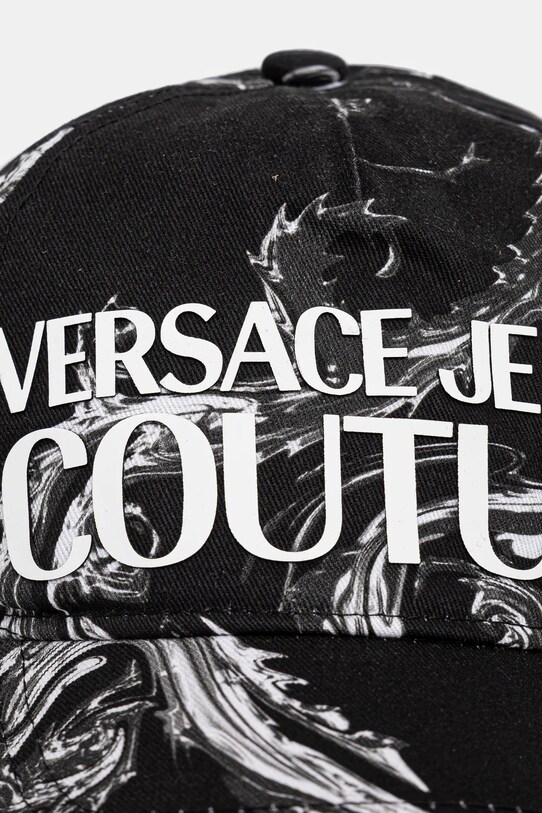 Versace Jeans Couture șapcă de baseball din bumbac 77GAZK10.ZG294 negru AW24