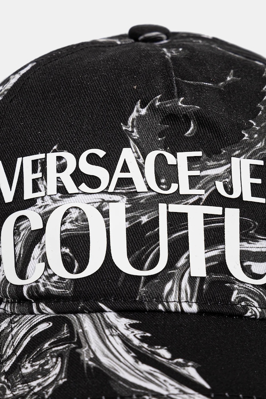 Bavlněná baseballová čepice Versace Jeans Couture 77GAZK10.ZG294 černá AW24