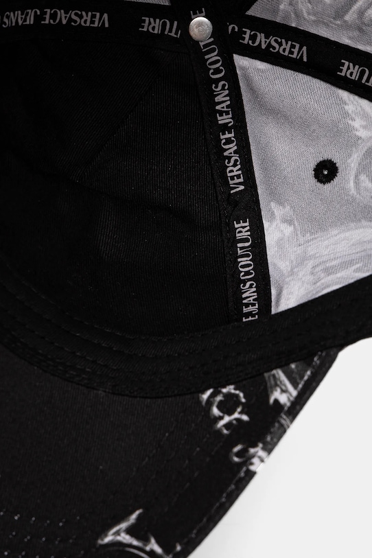 Bavlněná baseballová čepice Versace Jeans Couture černá 77GAZK10.ZG294
