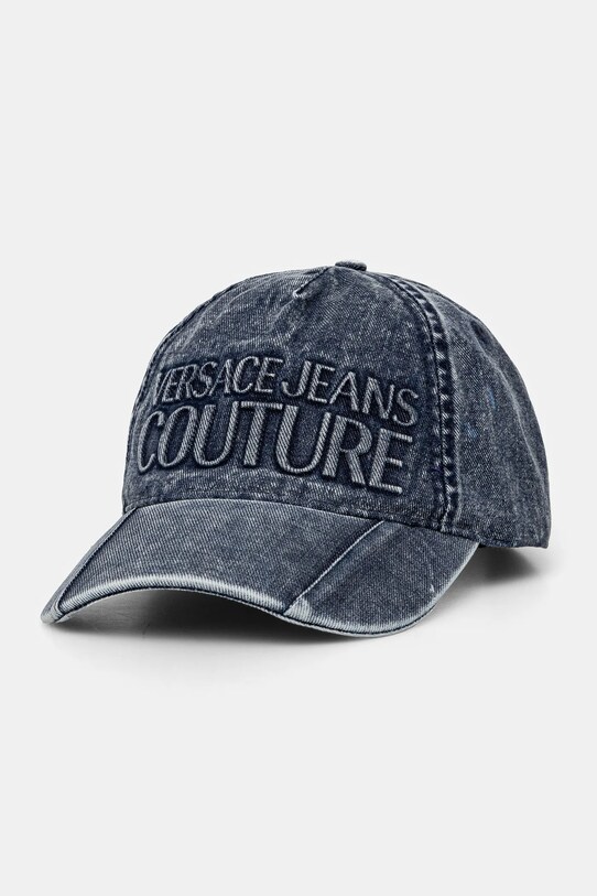 Versace Jeans Couture pălărie din denim bumbac bleumarin 77GAZK46.ZG302