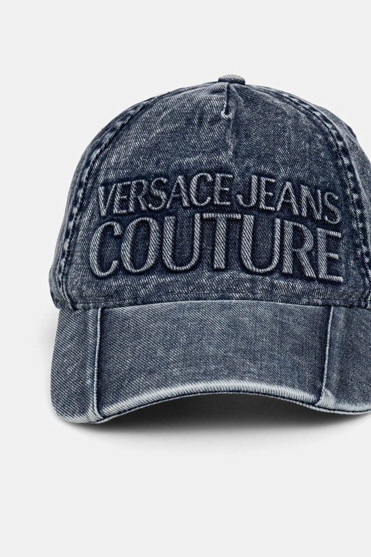 Džínová čepice Versace Jeans Couture 77GAZK46.ZG302 námořnická modř AW24
