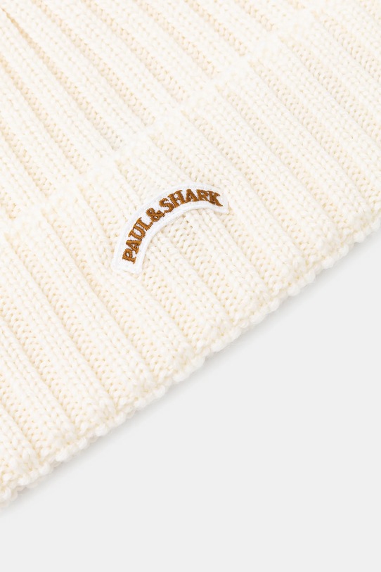 Вовняна шапка Paul&Shark 14317150 бежевий AW25