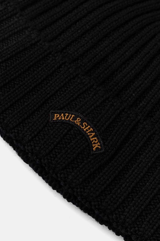 Вовняна шапка Paul&Shark 14317150 чорний AW24