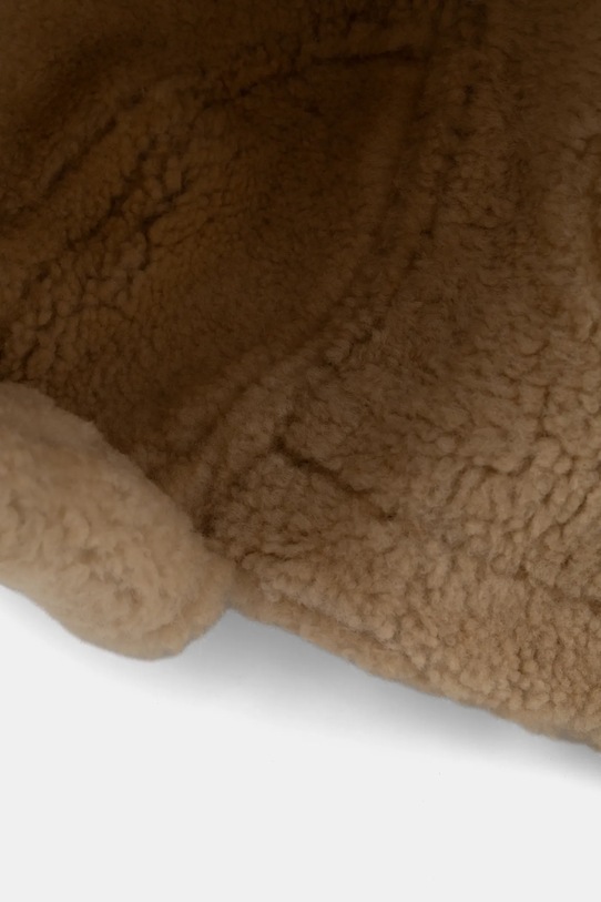 Vlněná čepice The Kooples hnědá AMHA29030K