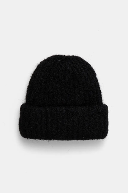 Sunflower czapka wełniana wełna czarny 8025.SFR