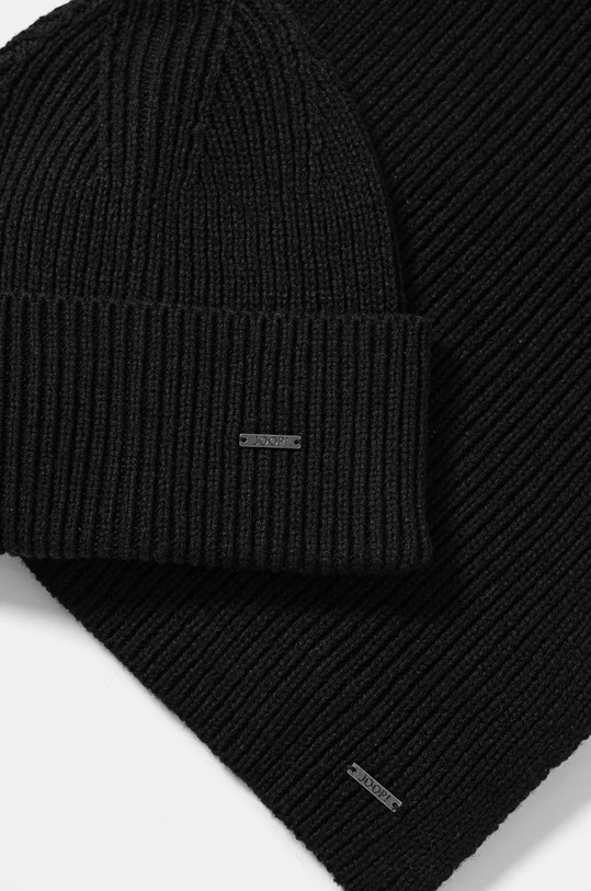 Vlněná čepice a šála Joop! černá 30041067