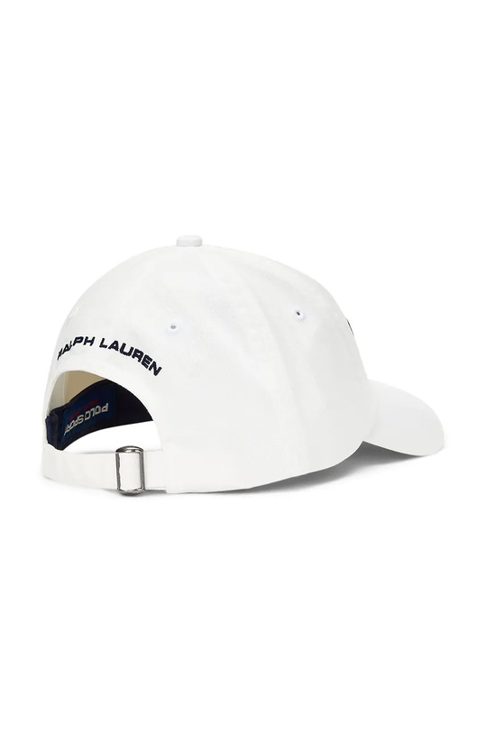 Бавовняна бейсболка Polo Ralph Lauren 710881562 білий AW24