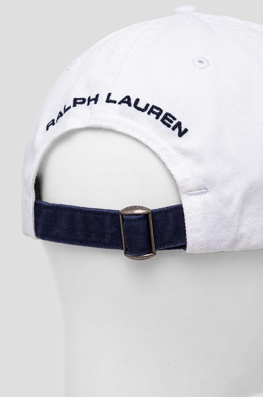 Бавовняна бейсболка Polo Ralph Lauren білий 710881562
