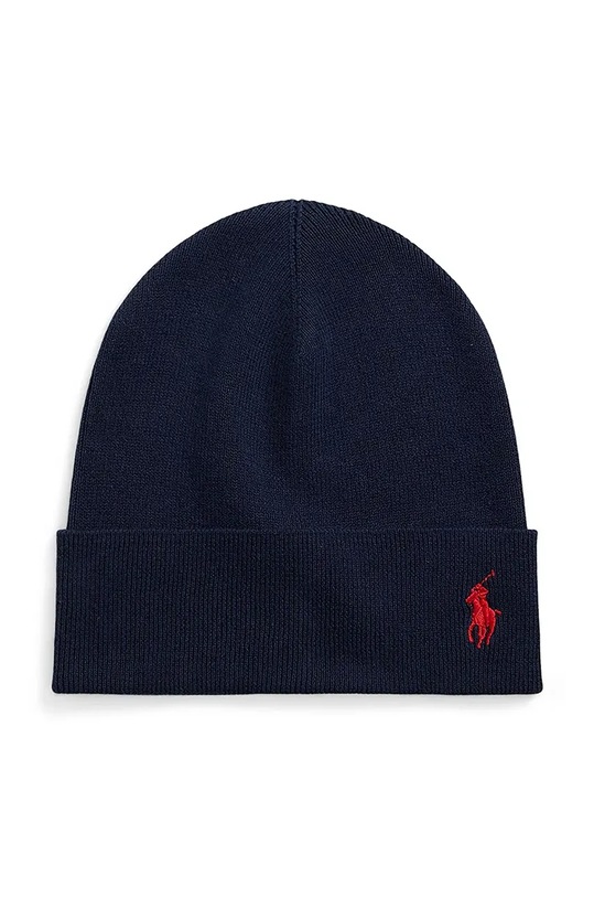Pamučna kapa Polo Ralph Lauren pamuk mornarsko plava 449959339