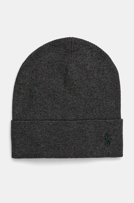 Bavlněná čepice Polo Ralph Lauren bavlna šedá 449959339