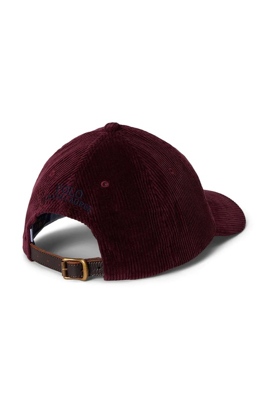 Polo Ralph Lauren czapka z daszkiem bawełniana 710847175 bordowy AW25