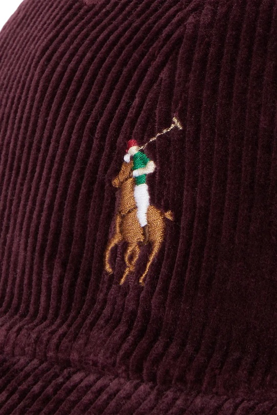 Polo Ralph Lauren czapka z daszkiem bawełniana bordowy 710847175