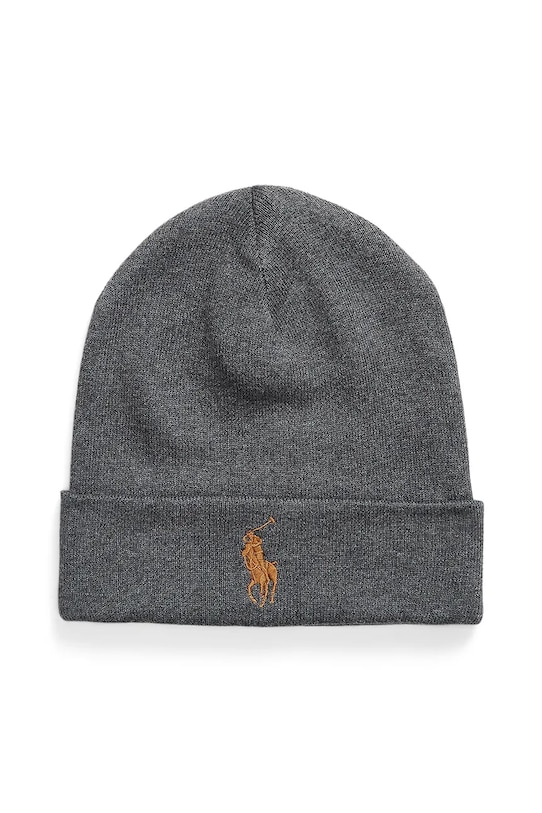 Bavlněná čepice Polo Ralph Lauren hladký hnědá 710886138