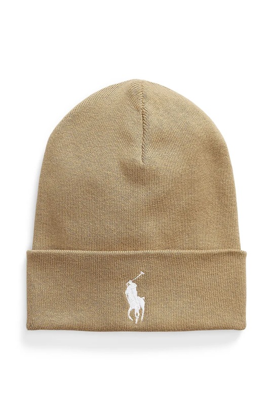 Bavlněná čepice Polo Ralph Lauren bavlna hnědá 710886138