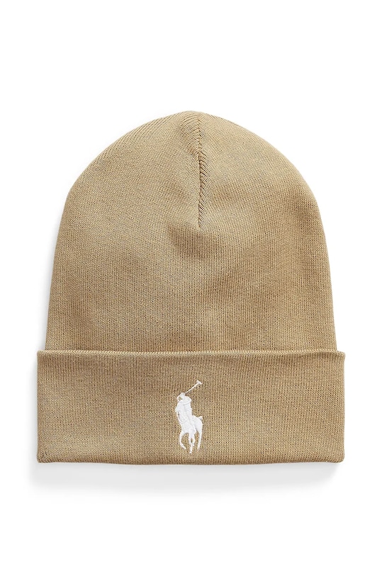 Βαμβακερό σκουφάκι Polo Ralph Lauren βαμβάκι καφέ 710886138