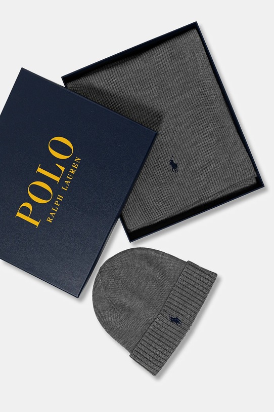 Polo Ralph Lauren czapka i szalik wełniany 710951146