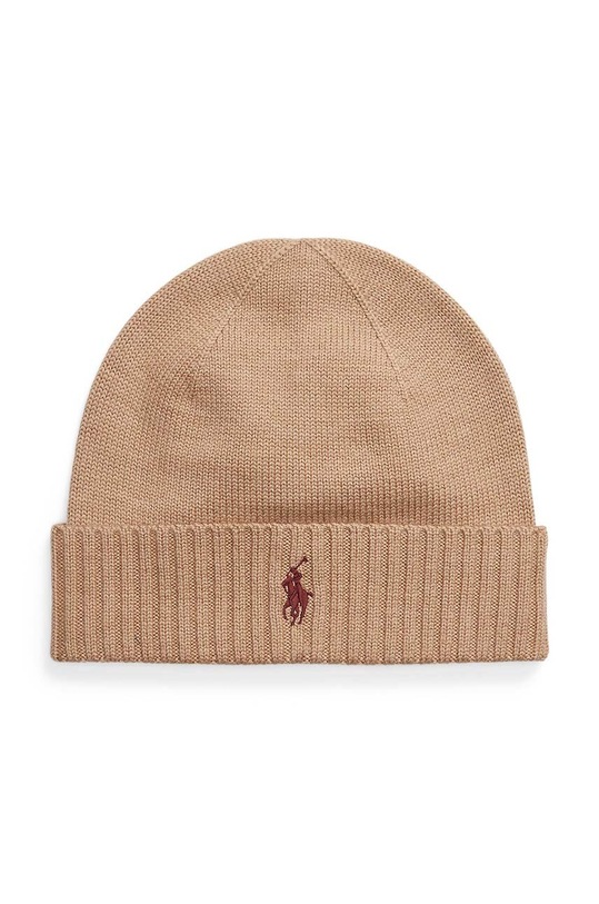 Vlnená čiapka Polo Ralph Lauren vlna hnedá 710886137