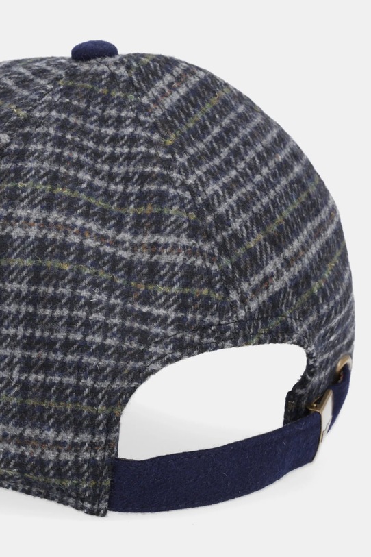 Akcesoria Barbour czapka z daszkiem wełniana MHA0867 granatowy