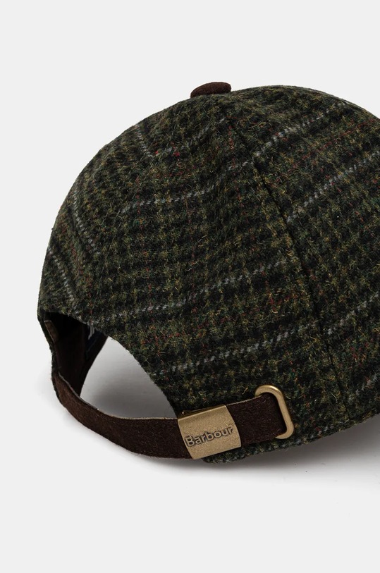 Akcesoria Barbour czapka z daszkiem wełniana MHA0867 zielony
