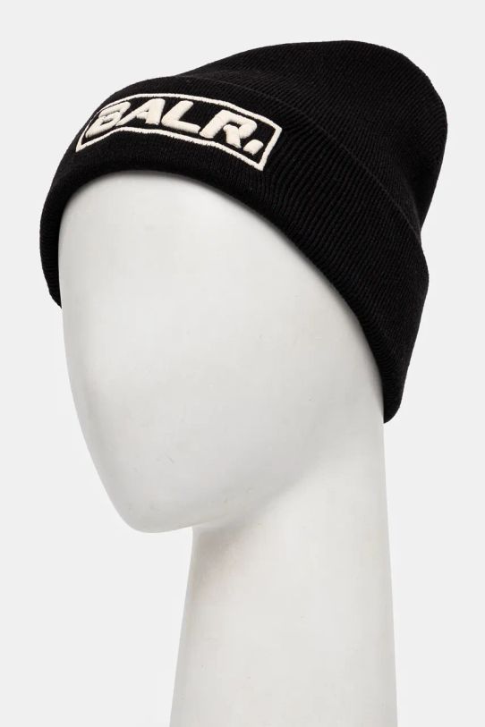 Шапка с примесью шерсти BALR. The Club B6120.1010 чёрный AW24