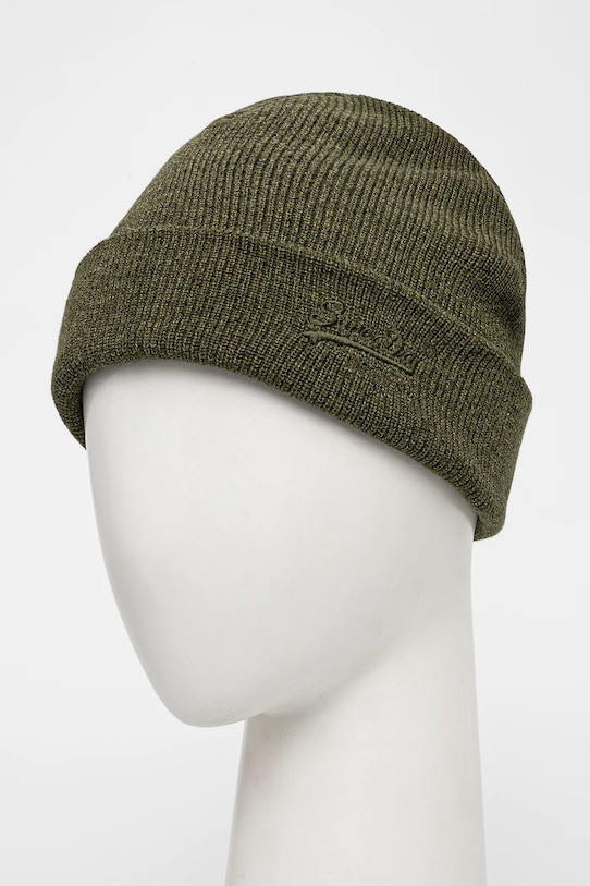Superdry czapka bawełniana M9010184A.B6T zielony AW24