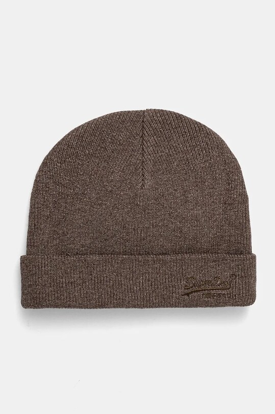Бавовняна шапка Superdry аплікація коричневий M9010184A.CBF