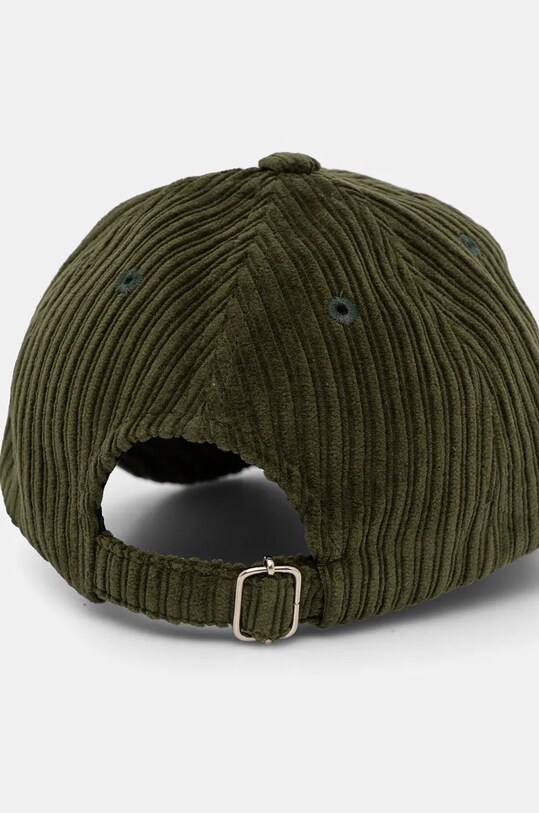 A.P.C. czapka z daszkiem sztruksowa casquette charlie COEZQ.M24069 zielony AW24