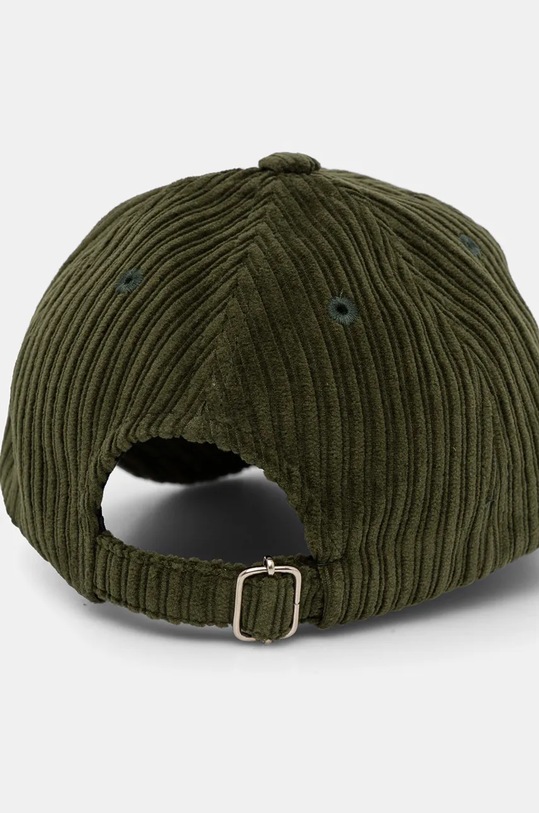 A.P.C. șapcă de baseball din catifea casquette charlie COEZQ.M24069 verde AW24
