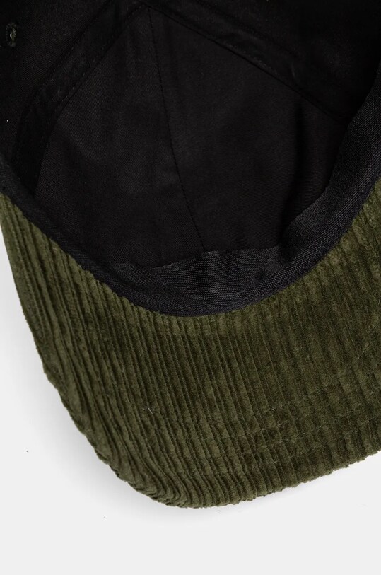 Akcesoria A.P.C. czapka z daszkiem sztruksowa casquette charlie COEZQ.M24069 zielony