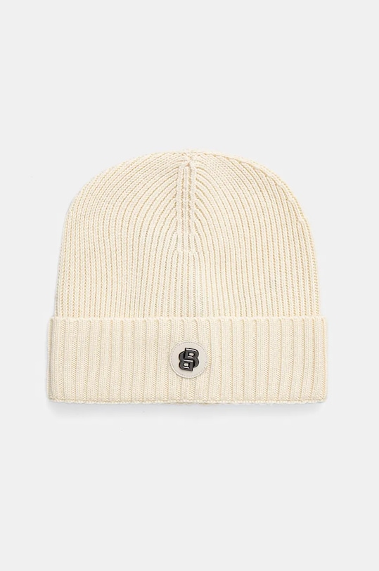Вълнена шапка BOSS вълна бежов 50512955