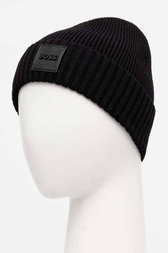 Doplňky Vlněná čepice BOSS 50522426 černá