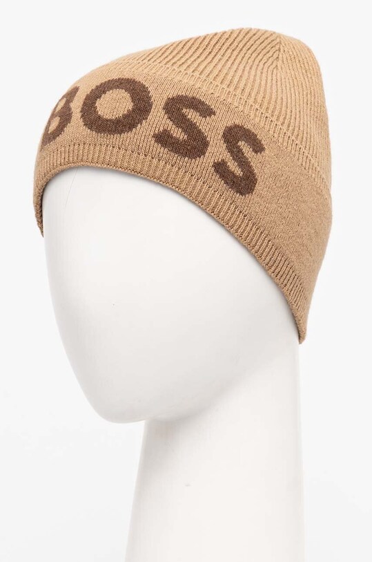 Аксессуары Шапка с примесью шерсти BOSS 50524348 бежевый