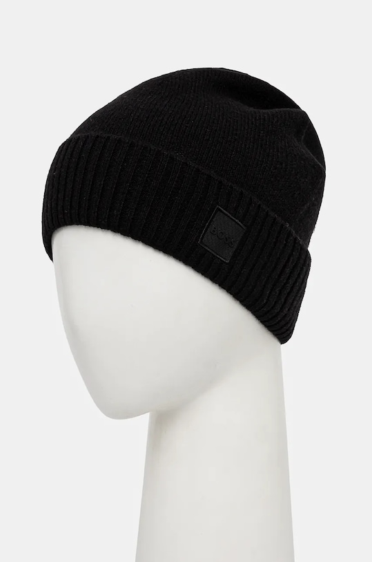 Boss Orange caciula de lana 50522447 negru NC25