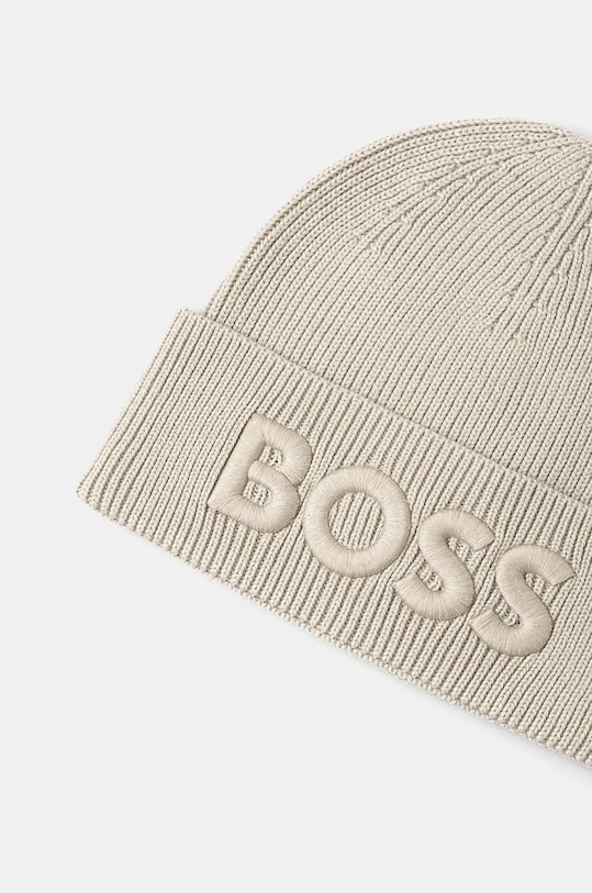 Αξεσουάρ Μάλλινο σκουφί Boss Orange 50522449 μπεζ