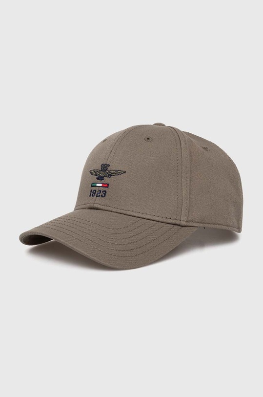 Хлопковая кепка Aeronautica Militare аппликация зелёный HA1179CT2848