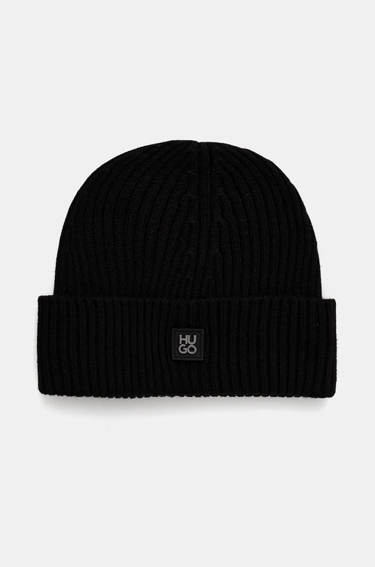 HUGO caciula de lana uni negru 50527250