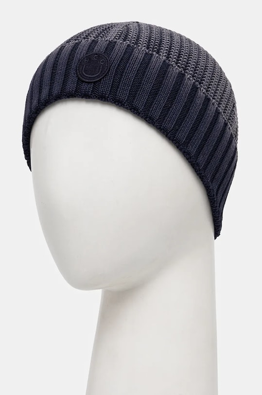 HUGO Blue czapka bawełniana 50524527 granatowy AW24