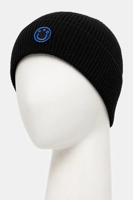 Hugo Blue caciula de lana 50527803 negru AW24
