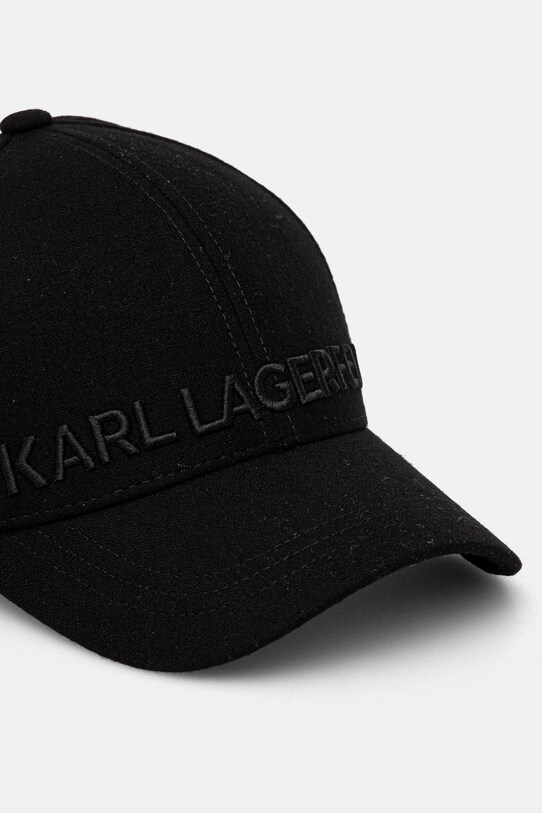 Шерстяная кепка Karl Lagerfeld 544121.805614 чёрный AW24