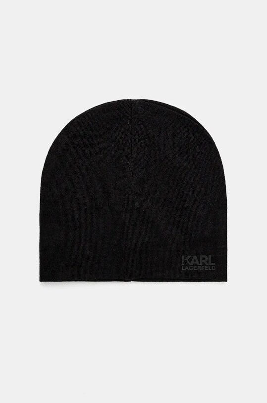Karl Lagerfeld caciula de lana uni negru 544324.805601