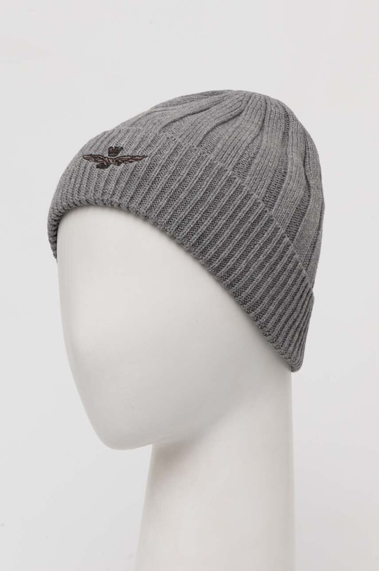 Aeronautica Militare caciula din bumbac CU063L485 gri AW24