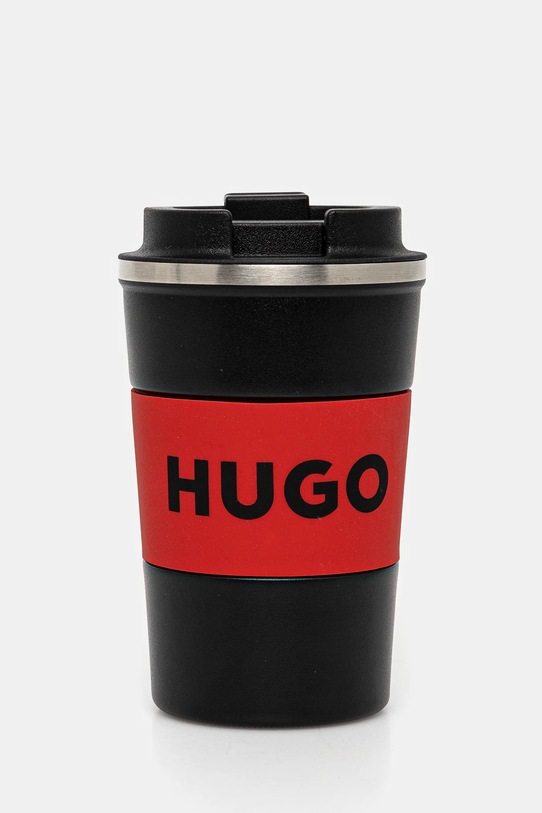 Accesorii HUGO căciulă și cană termică 50529736 negru