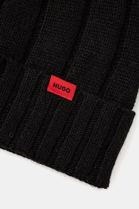 HUGO czapka i kubek termiczny czarny 50529736