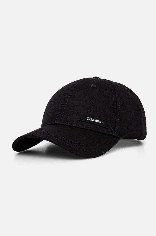 Calvin Klein șapcă de baseball din bumbac bumbac negru K50K512353