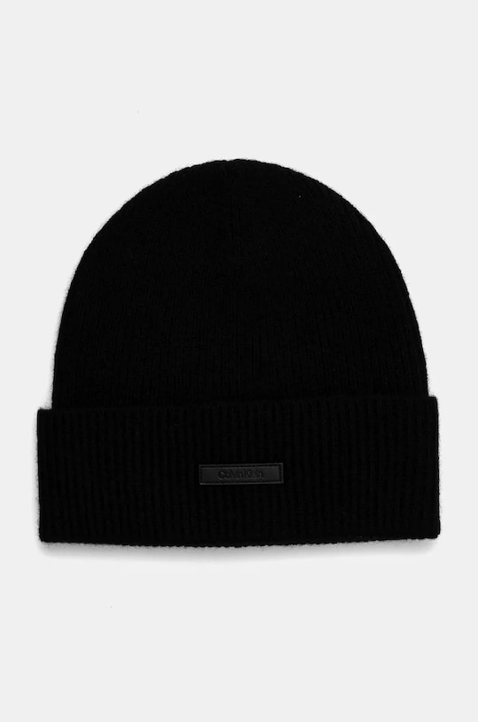 Calvin Klein caciula de casmir uni negru K50K512355