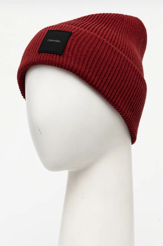 Accesorii Calvin Klein caciula din amestec de lana K50K512356 rosu