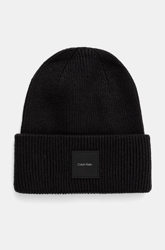 Calvin Klein caciula din amestec de lana uni negru K50K512356