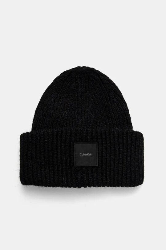 Calvin Klein caciula de lana imprimeu negru K50K512357