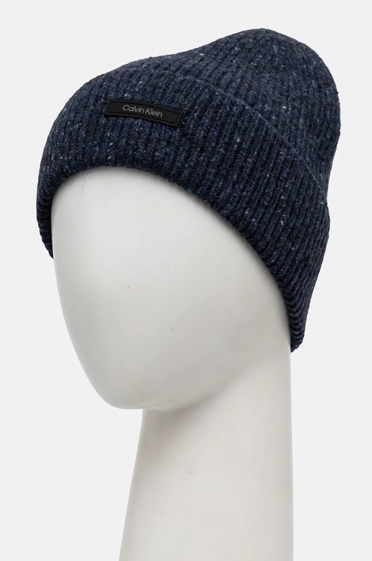 Accesorii Calvin Klein caciula de lana K50K512358 bleumarin