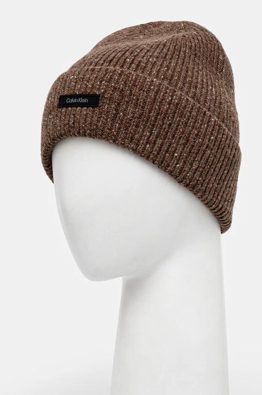 Аксесоари Вълнена шапка Calvin Klein K50K512358 кафяв